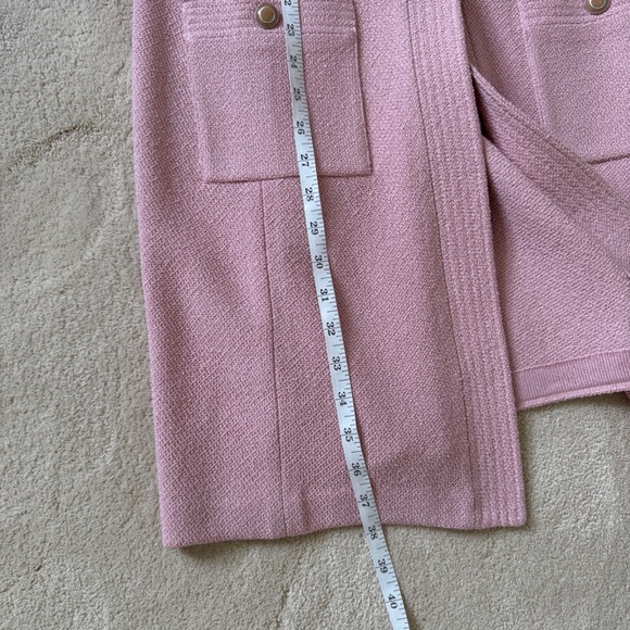 St. John Pink Knit Jacket Coat and Shell Set 10 - Picture 12 of 16